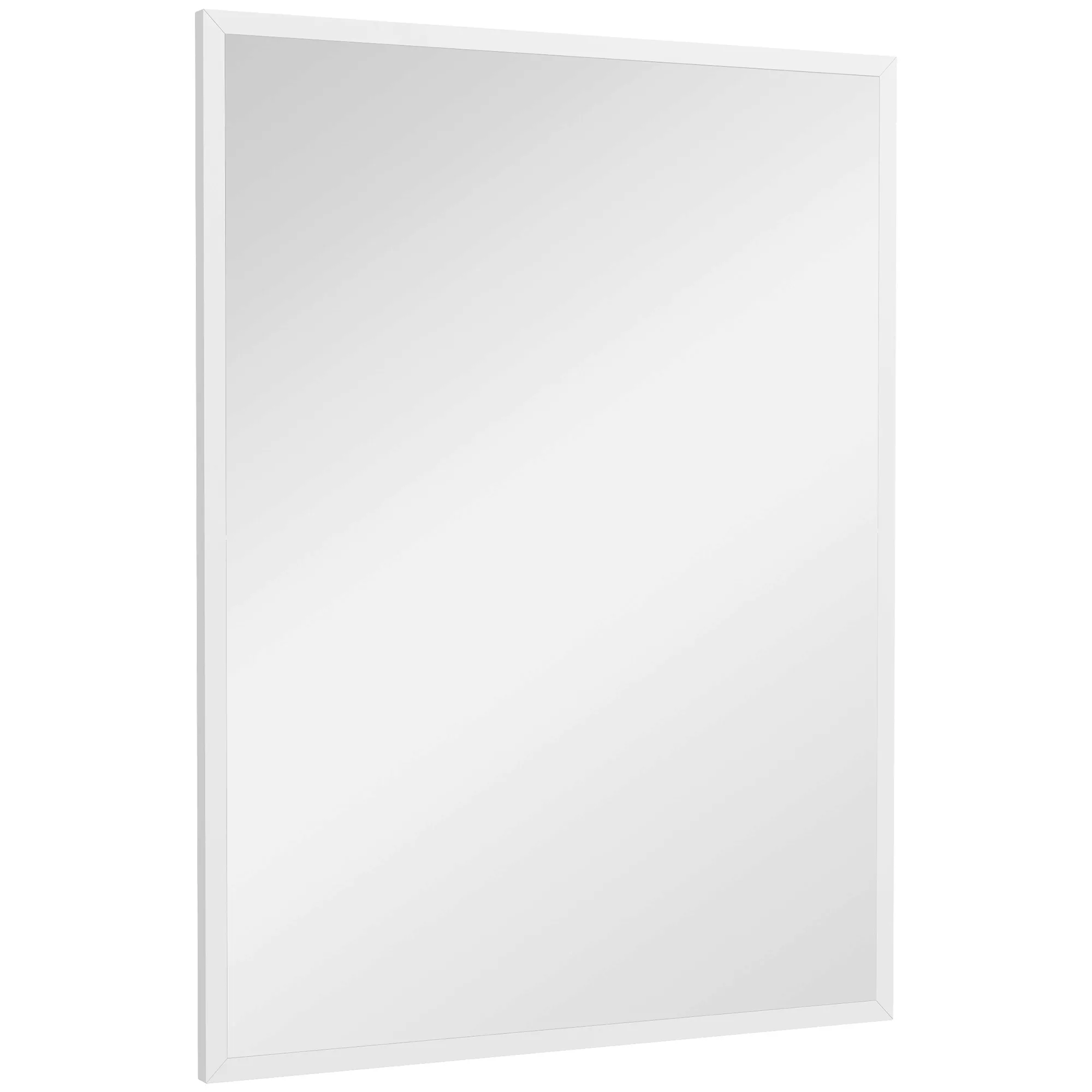 HOMCOM Rechteckiger Wandspiegel 60 x 80 cm, MDF-Rahmen, ideal für Badezimme günstig online kaufen