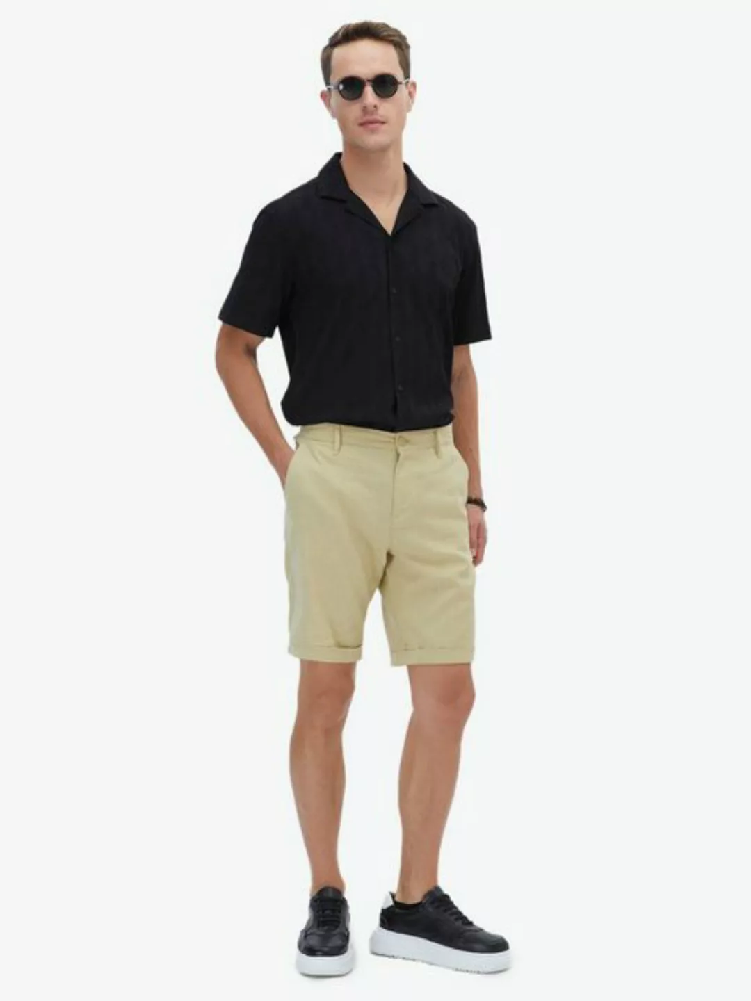 KİP Shorts Lässige, gewebte Slim-Fit-Bermuda günstig online kaufen