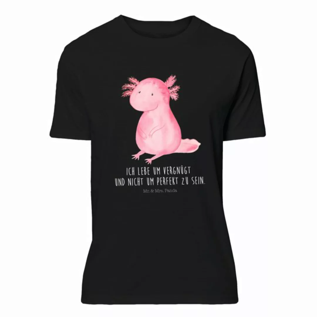 Mr. & Mrs. Panda T-Shirt Axolotl - Schwarz - Geschenk, Lebensstil, Gebursta günstig online kaufen