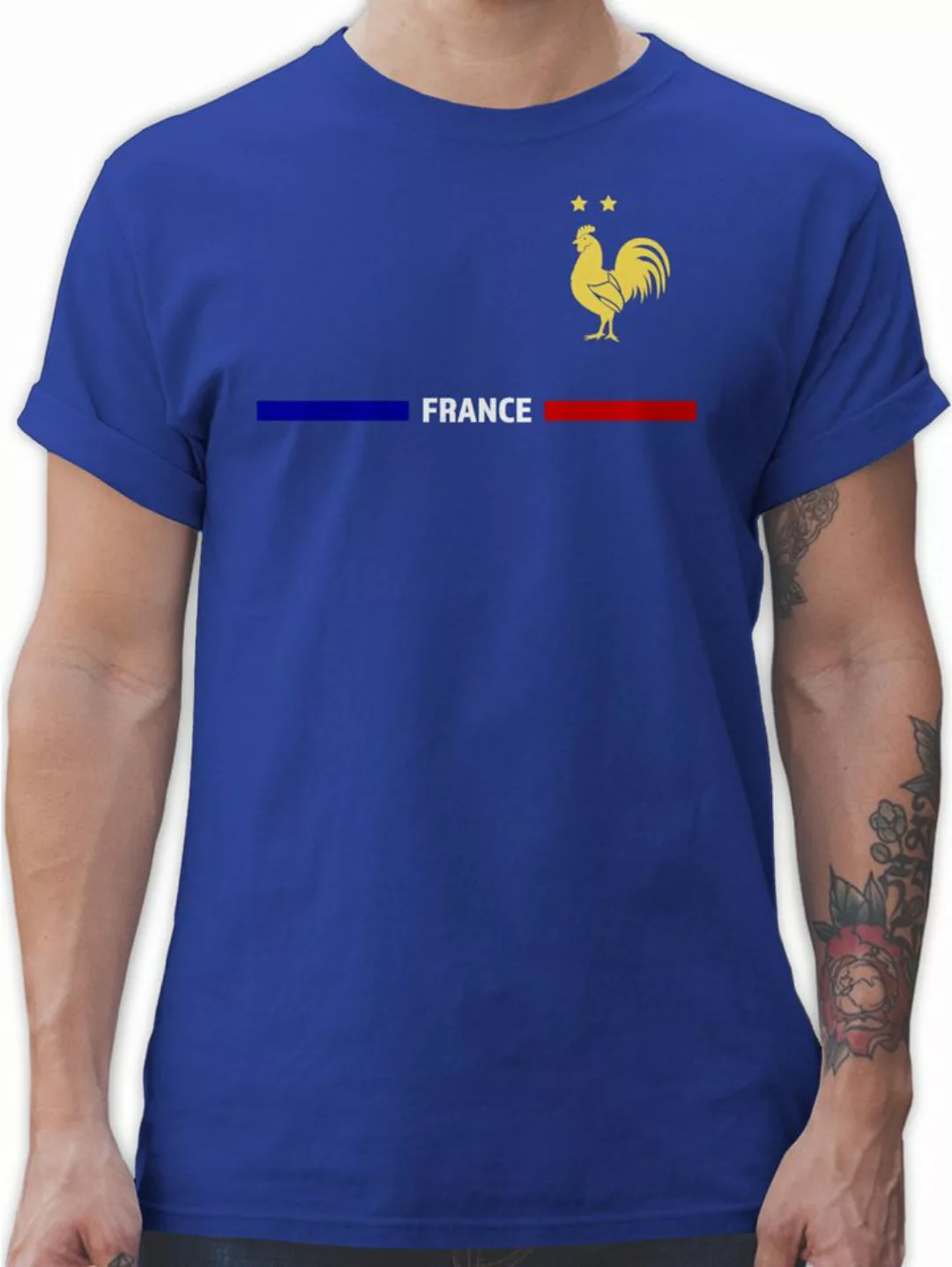 Shirtracer T-Shirt Frankreich Trikot Wappen, France mit Stolz, Französische günstig online kaufen