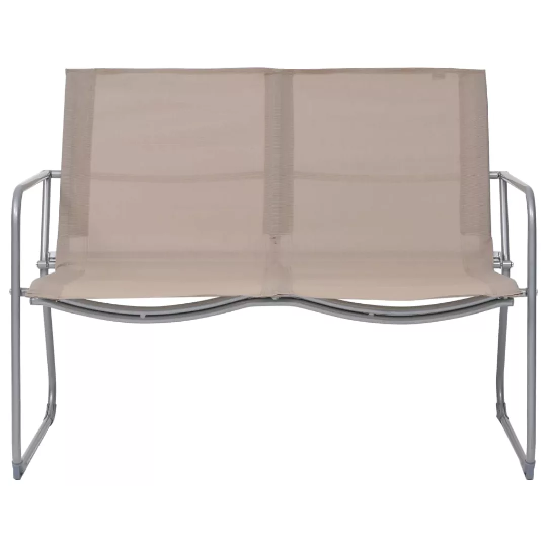 4-tlg. Garten-lounge-set Stoff Und Stahl Taupe günstig online kaufen