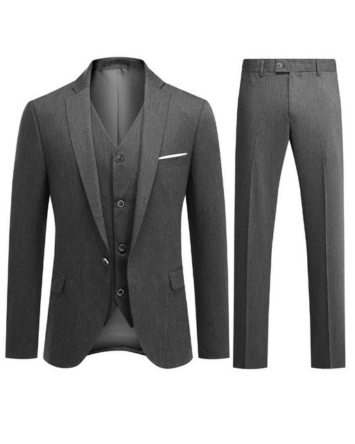 Allthemen Anzug (3 tlg, Anzug Set) Herren Slim Fit Anzüge Komplett 3 Teilig günstig online kaufen