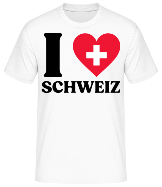 I Love Schweiz · Männer Basic T-Shirt günstig online kaufen