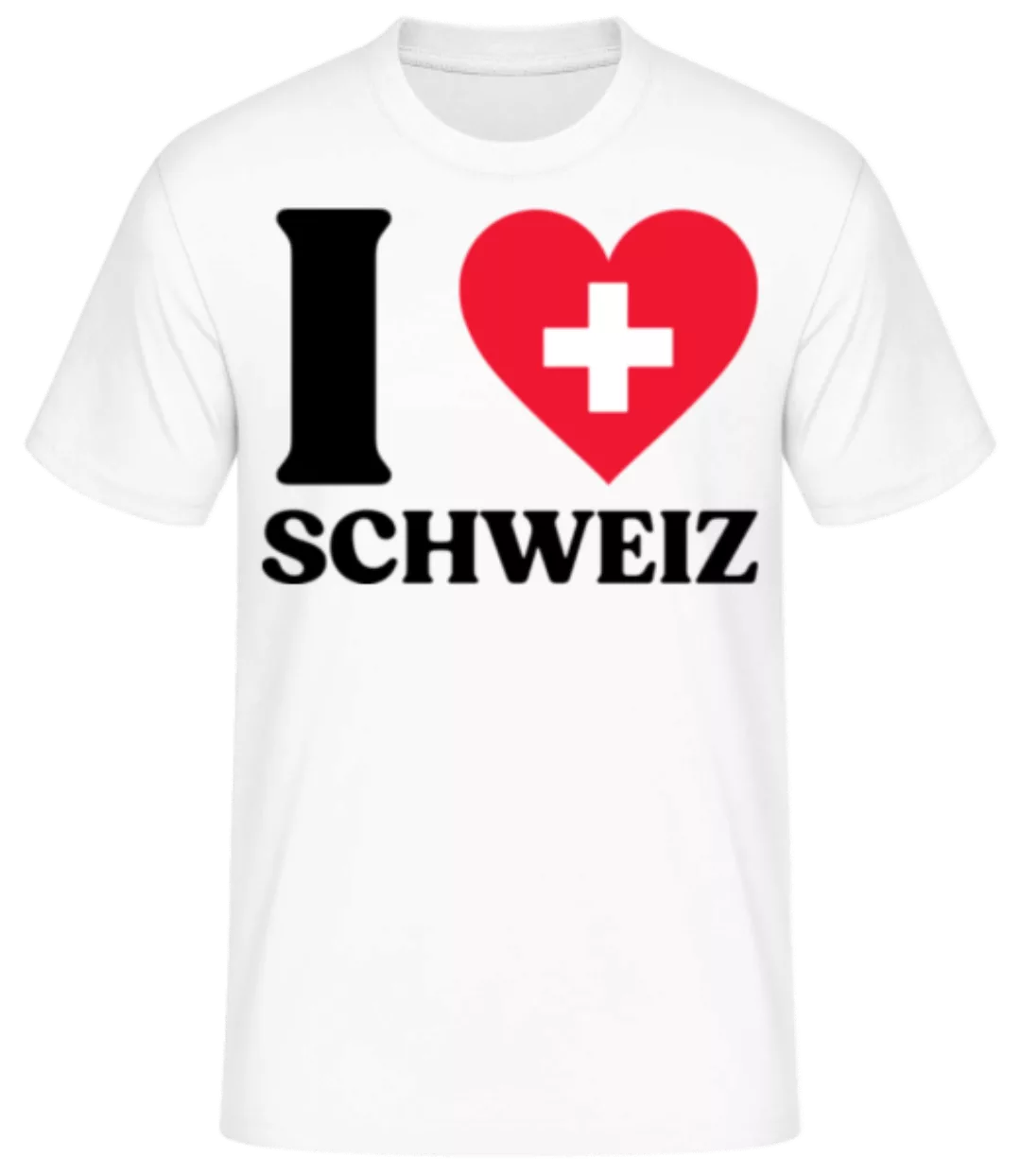 I Love Schweiz · Männer Basic T-Shirt günstig online kaufen