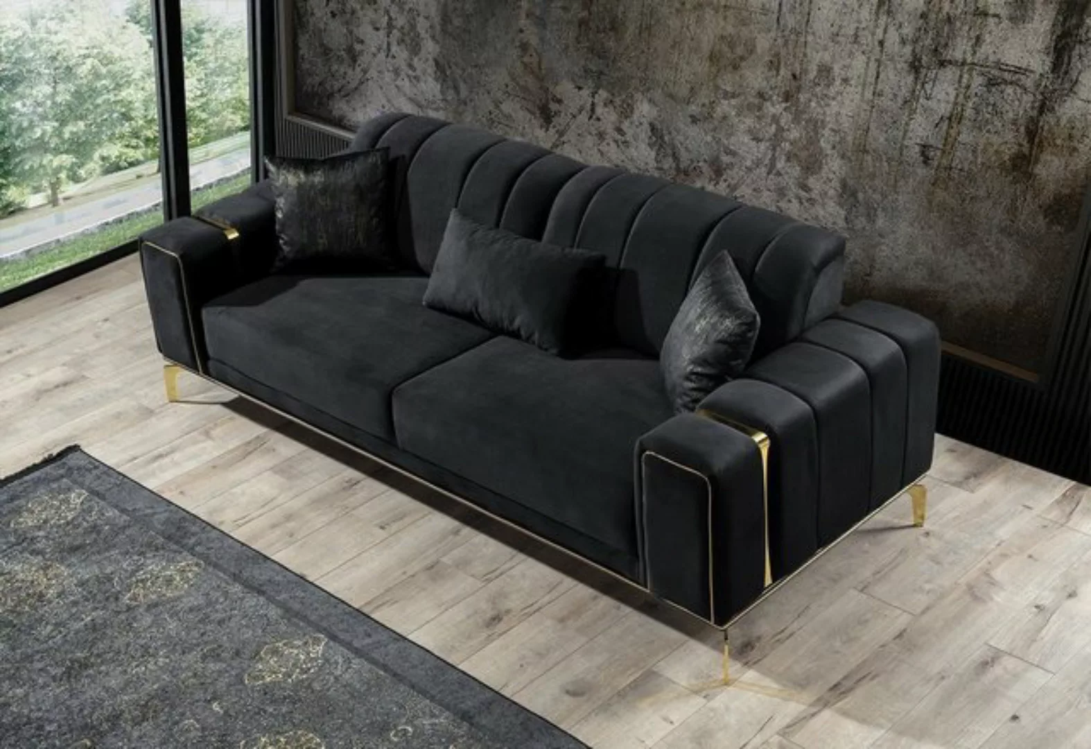 Villa Möbel Sofa Eden, 1 Stk. 2-Sitzer, mit Relax-/Bettfunktion durch umkla günstig online kaufen