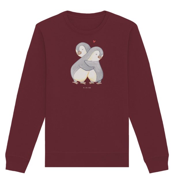 Mr. & Mrs. Panda Longpullover Größe L Pinguine Kuscheln - Burgundy - Gesche günstig online kaufen