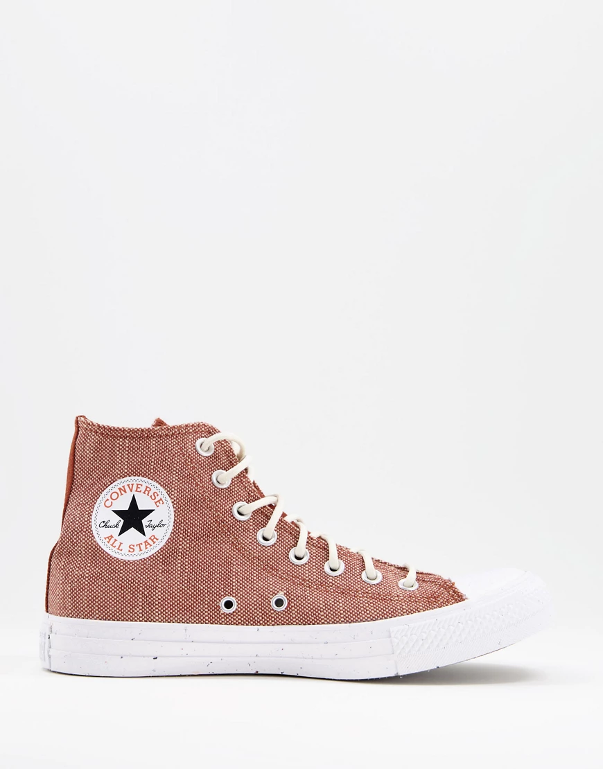 Converse – Chuck Taylor All Star – Sneaker aus Webstoff in Braun mit Crater günstig online kaufen