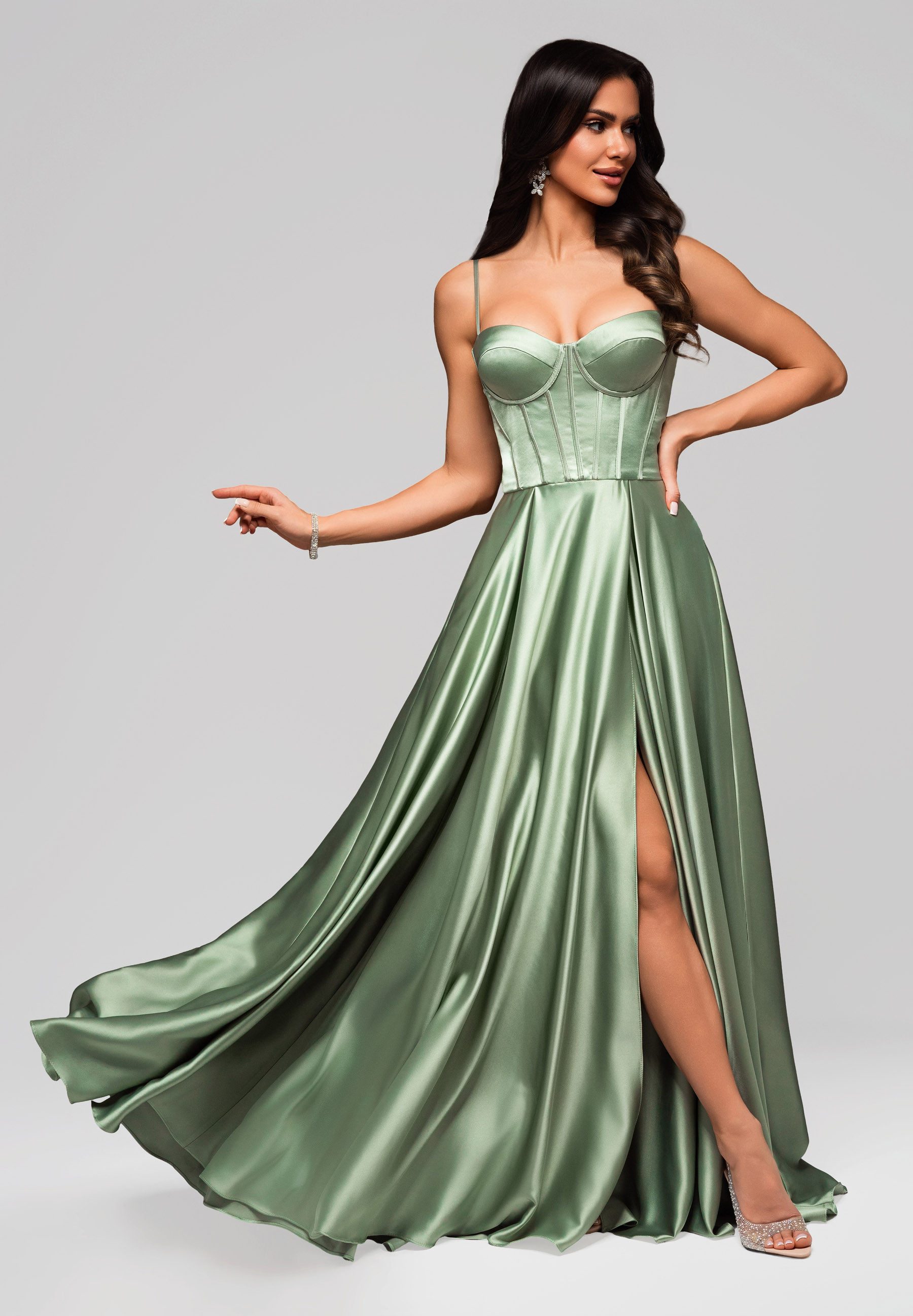 OMBRE Abendkleid Abendkleid im Satin-Look mit günstig online kaufen