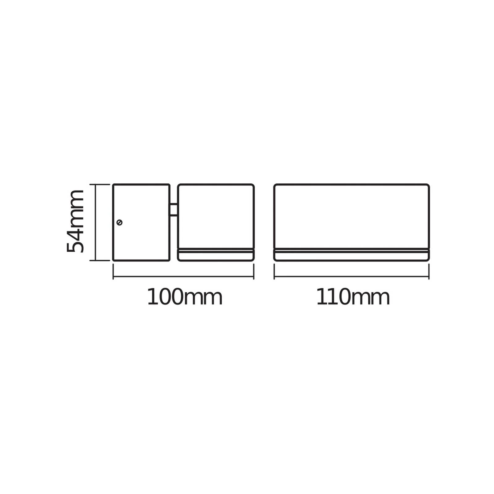 OSRAM LED-Außenwandlampe ENDURA STYLE MINI, dunkelgrau, IP44 günstig online kaufen