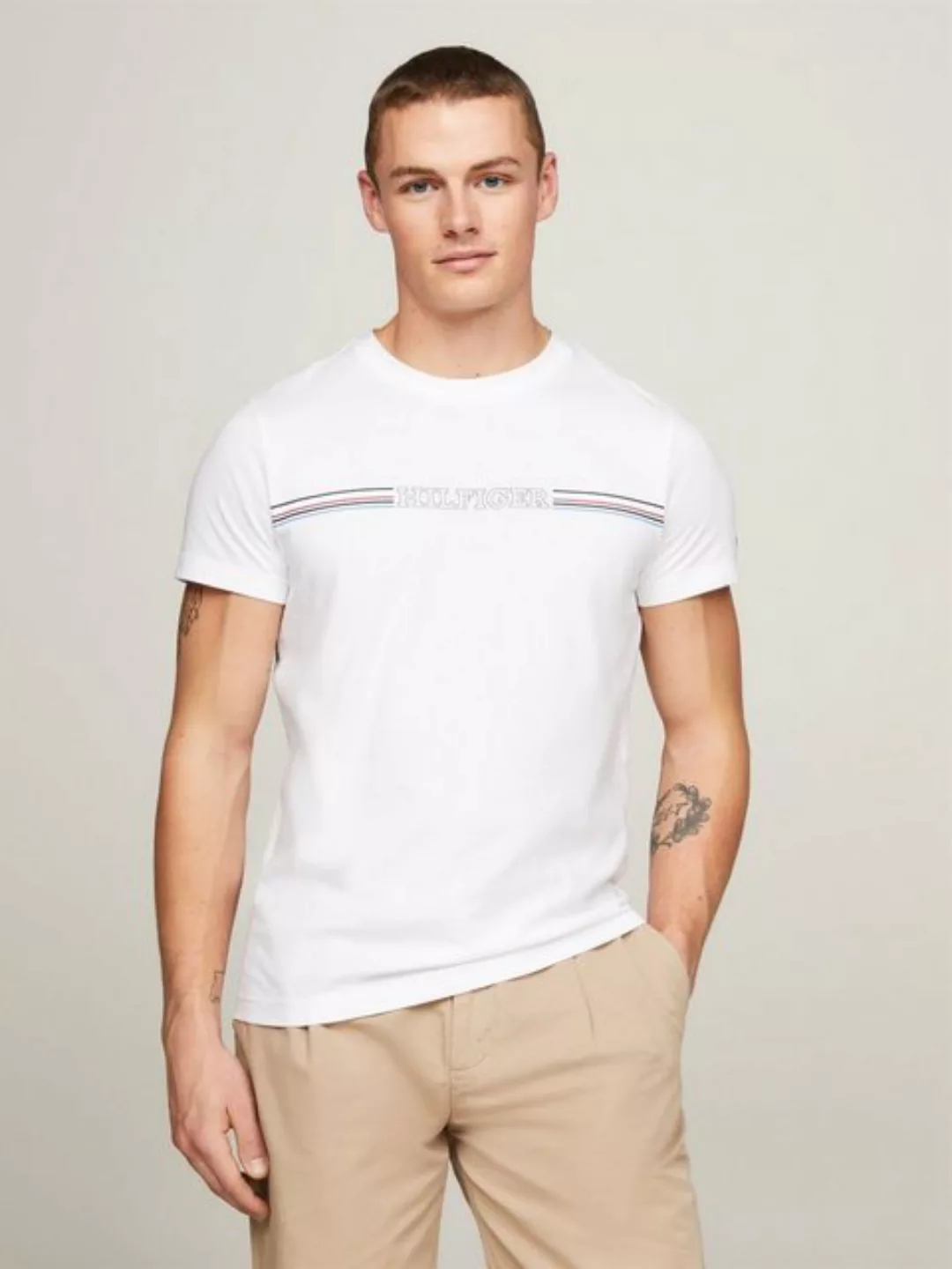Tommy Hilfiger T-Shirt STRIPE CHEST TEE günstig online kaufen