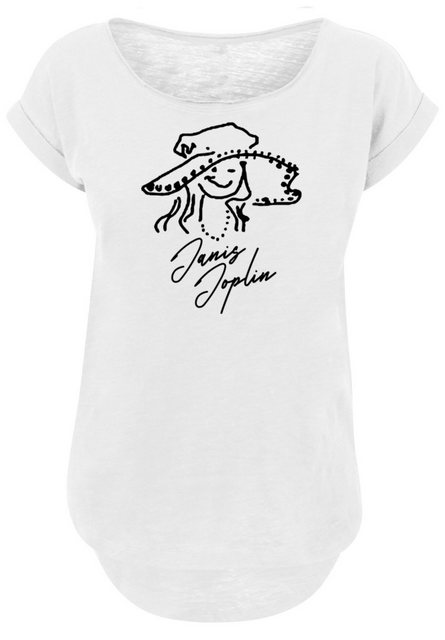 F4NT4STIC T-Shirt Janis Joplin Sketch Damen,Premium Merch,Lang,Longshirt,Ba günstig online kaufen