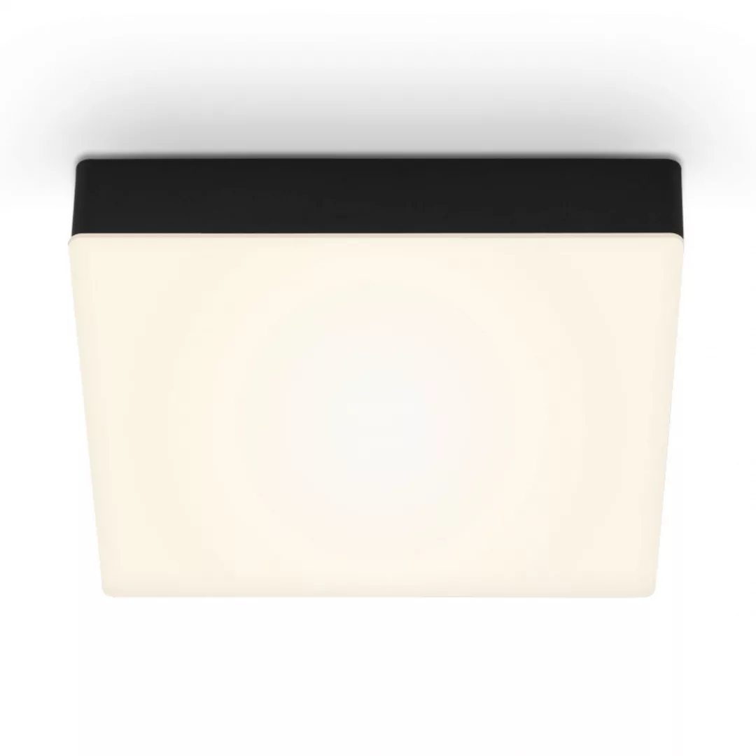 LED-Deckenleuchte Flame, 21,2 x 21,2 cm, schwarz günstig online kaufen