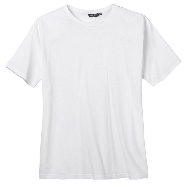 Kitaro Rundhalsshirt Übergrößen Basic T-Shirt Herren Übergröße weiß Kitaro günstig online kaufen