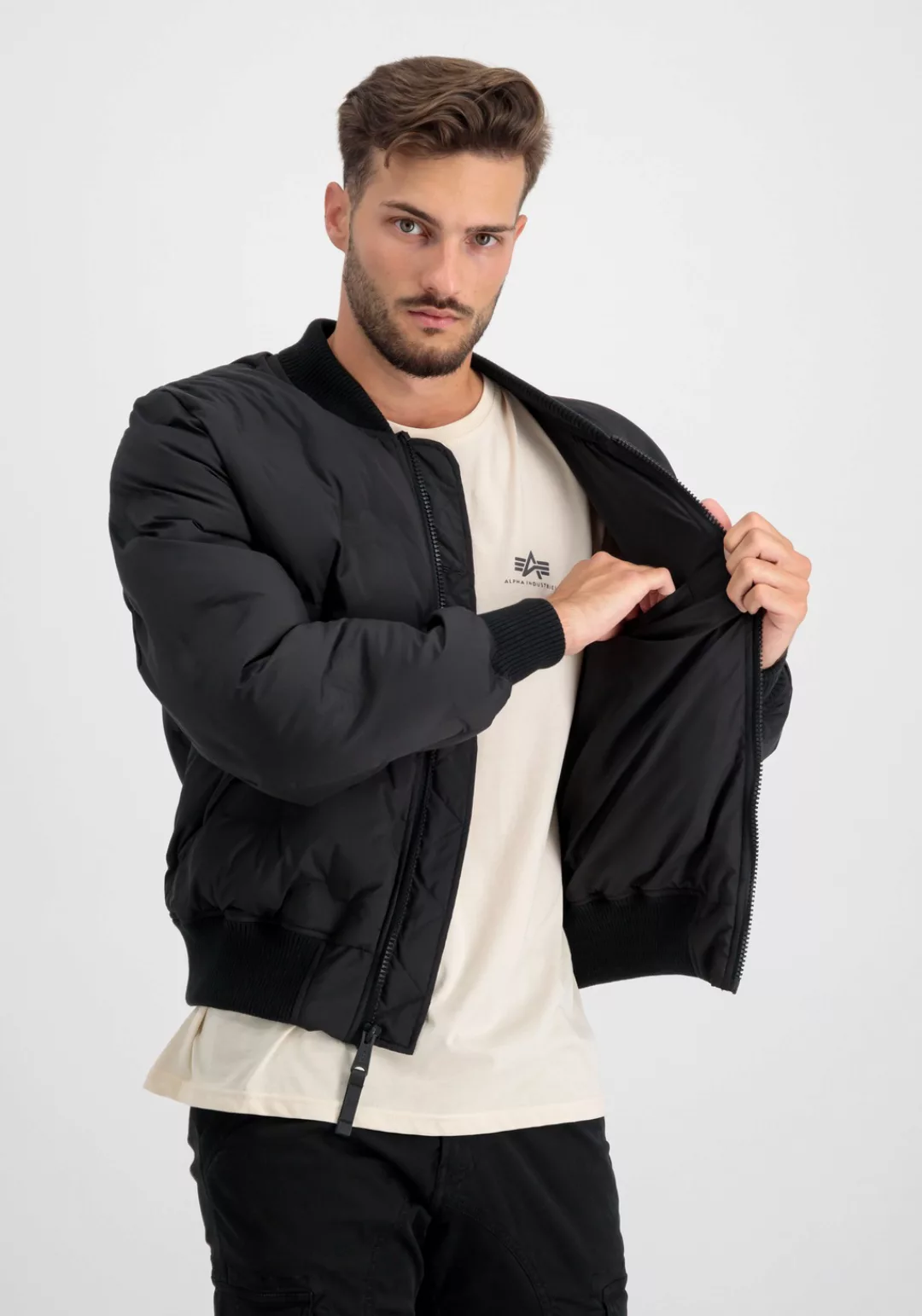 Alpha Industries Winterjacke "MA-1 Emb. Logo Puffer Winterjacke" günstig online kaufen