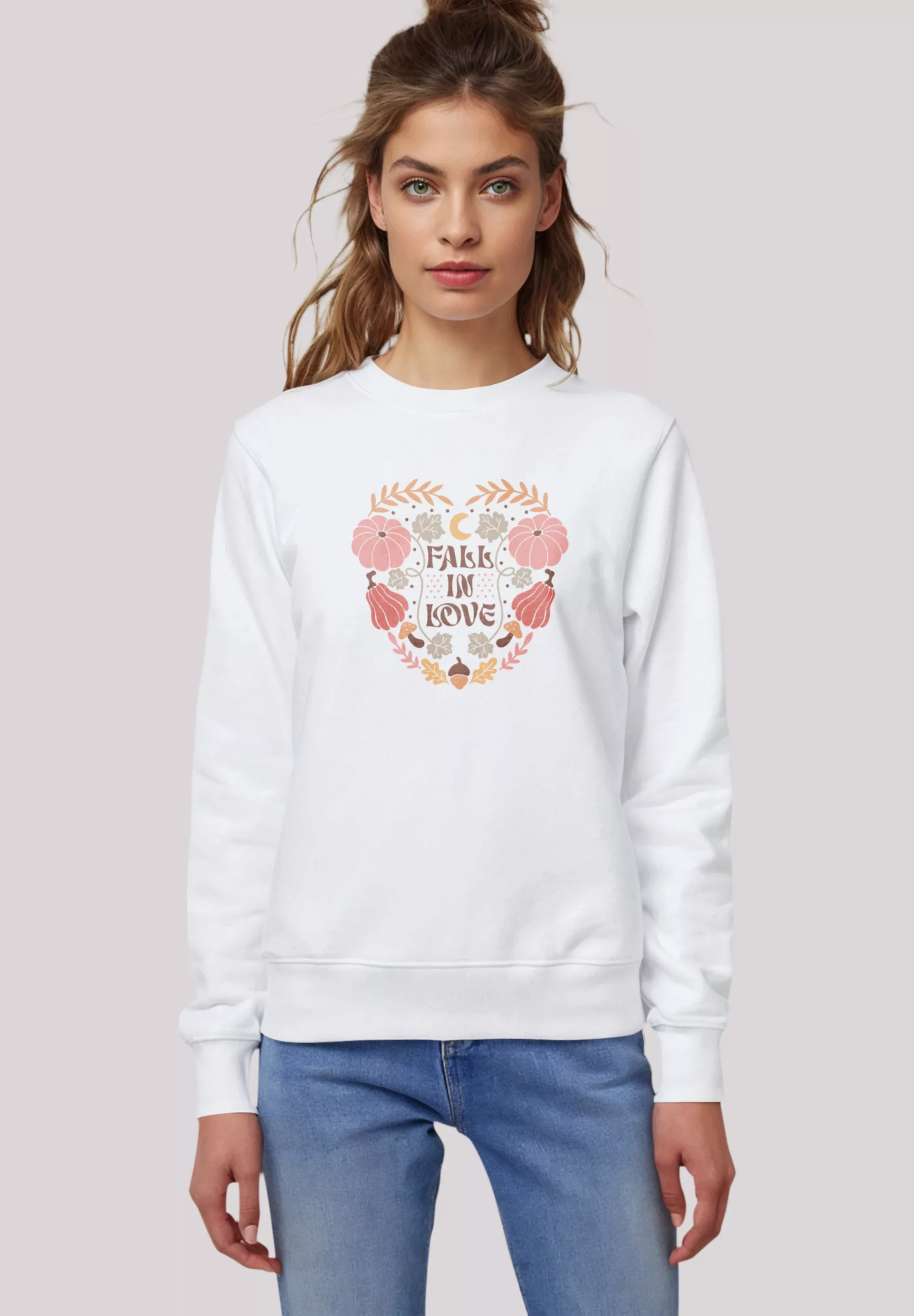 F4NT4STIC Sweatshirt "Fall in love heart", Premium Qualität günstig online kaufen