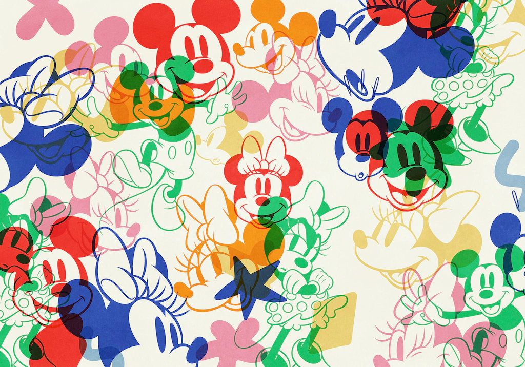 Komar Fototapete »Vlies Fototapete - Mickey and Minnie Mixture- Größe 400 x günstig online kaufen