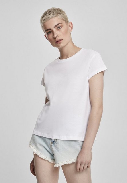 URBAN CLASSICS T-Shirt Urban Classics Damen Ladies Stretch Jersey Cropped T günstig online kaufen