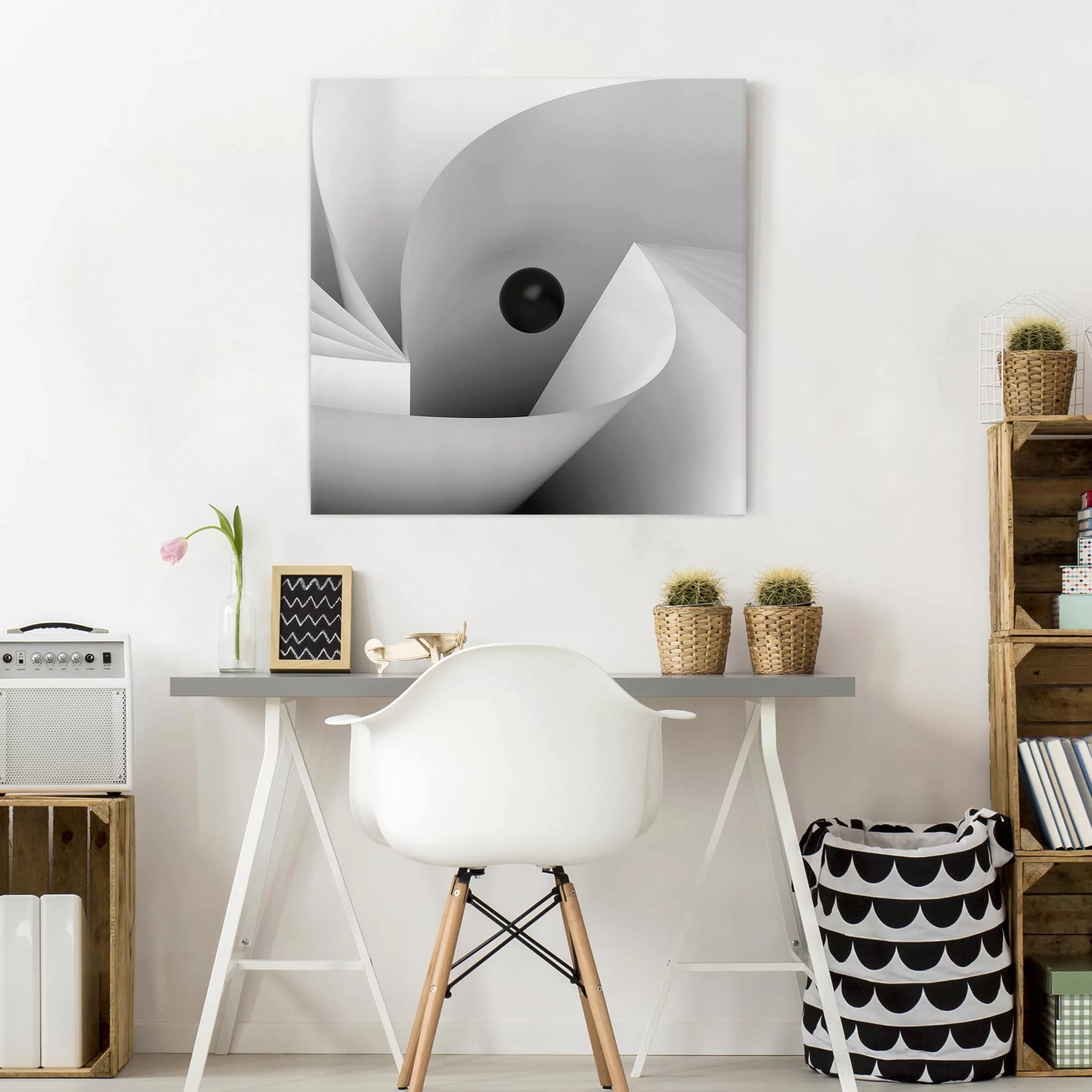 Leinwandbild Abstrakt - Quadrat Big Eye günstig online kaufen