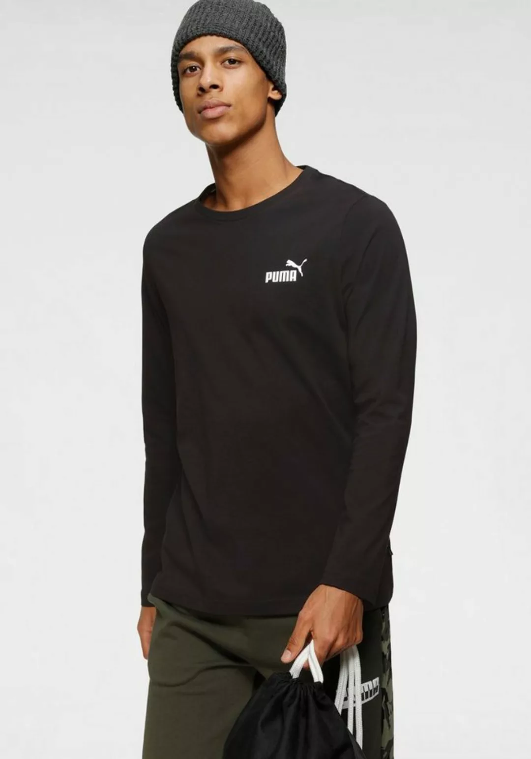 PUMA Langarmshirt ESS SMALL LOGO LONGSLEEVE TEE günstig online kaufen