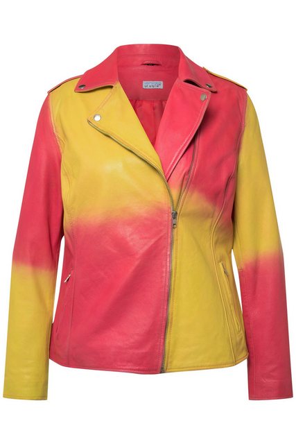 Angel of Style Lederjacke Lederjacke zweifarbig echtes Leder Bikerjacke günstig online kaufen