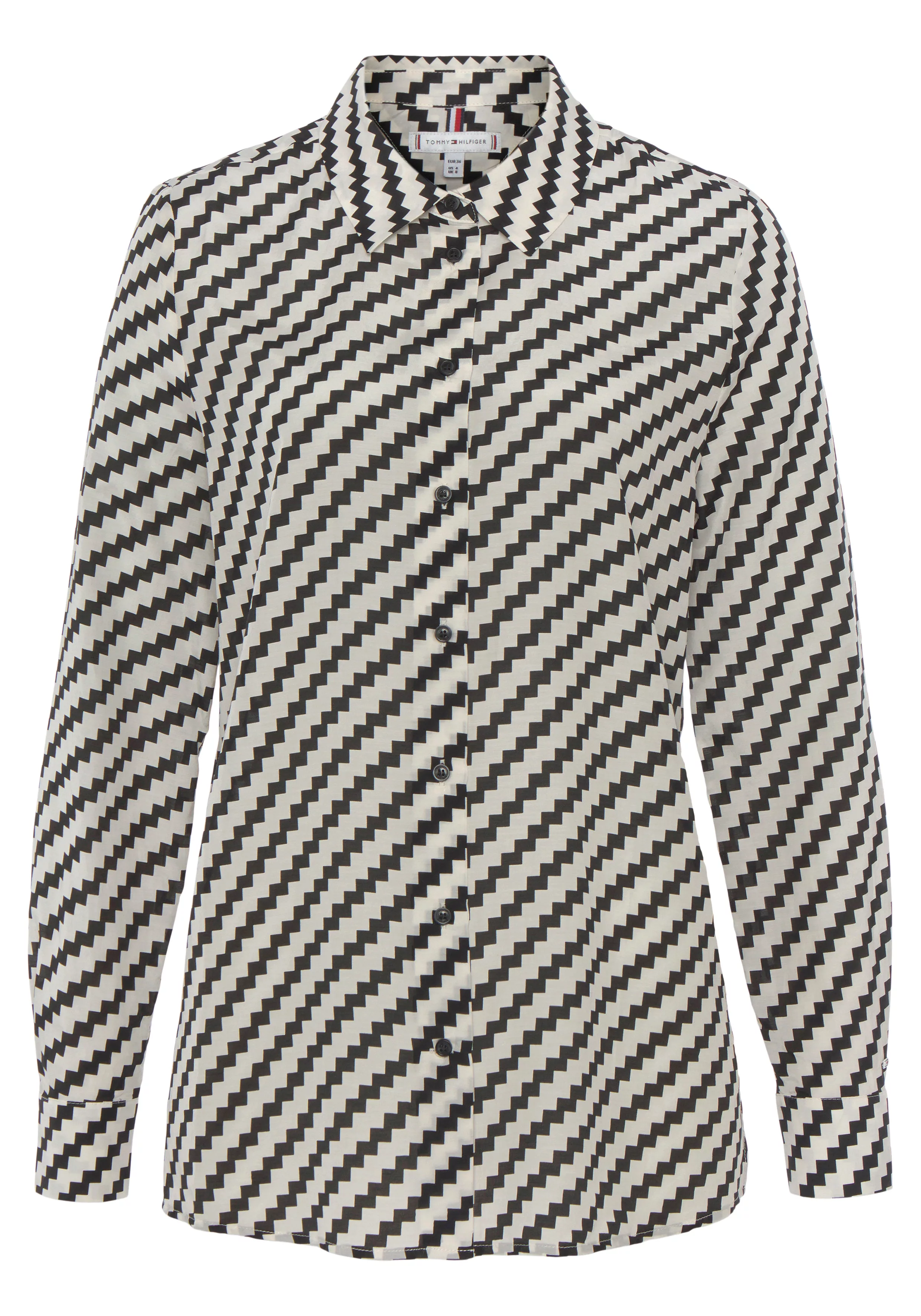 Tommy Hilfiger Blusentop "ZIGZAG PRINTED SHIRT" günstig online kaufen