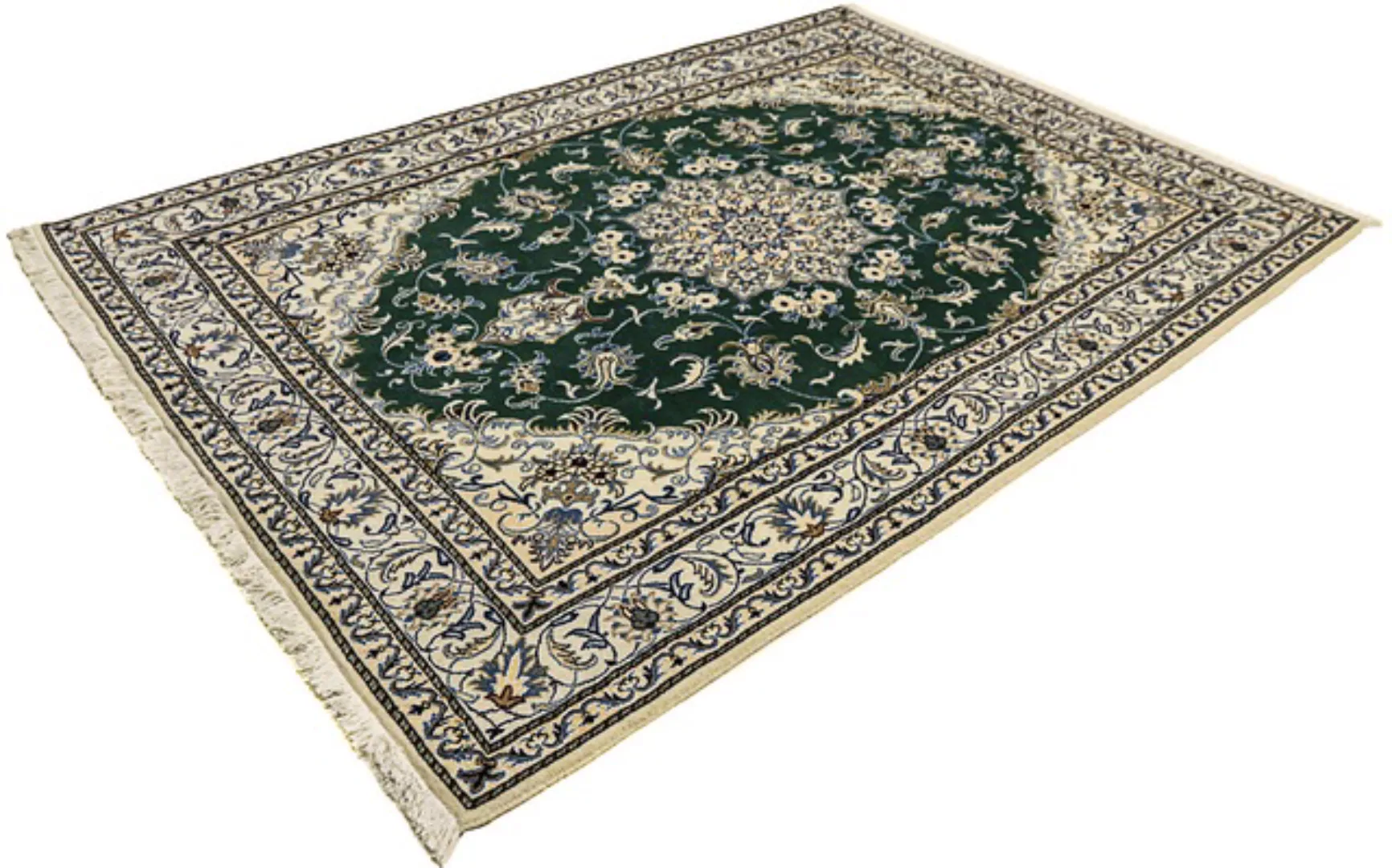 morgenland Orientteppich »Perser - Nain - 245 x 170 cm - dunkelgrün«, recht günstig online kaufen