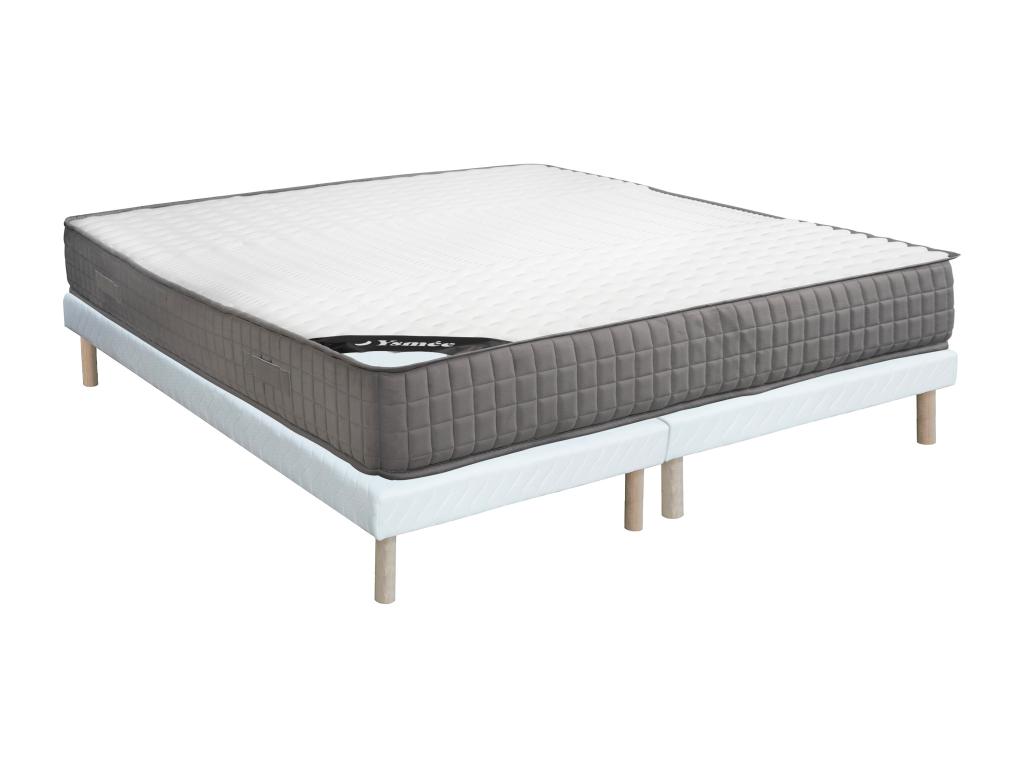 Set aus Bettgestell + Schaumstoffmatratze - 180 x 200 cm - 11-Zonen-Memory- günstig online kaufen