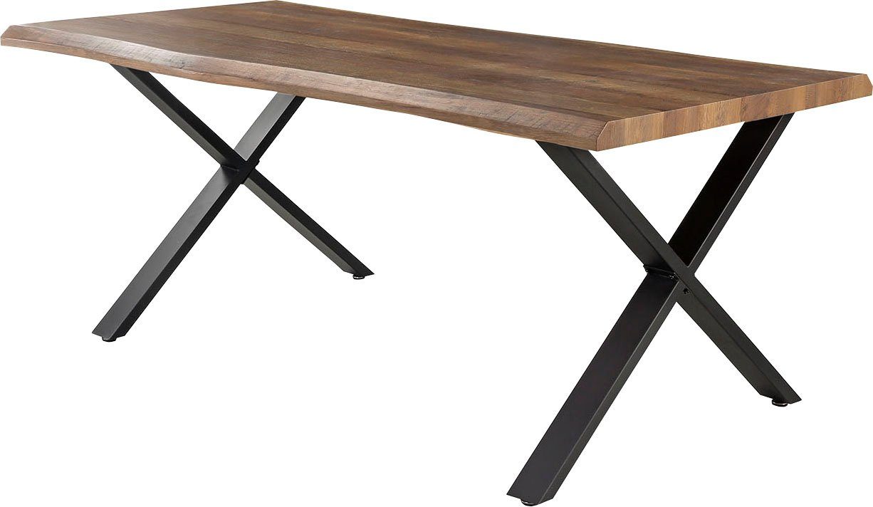 Jockenhöfer Gruppe Esstisch "Marita", 180x100 cm geschwungene Baumkantenopt günstig online kaufen