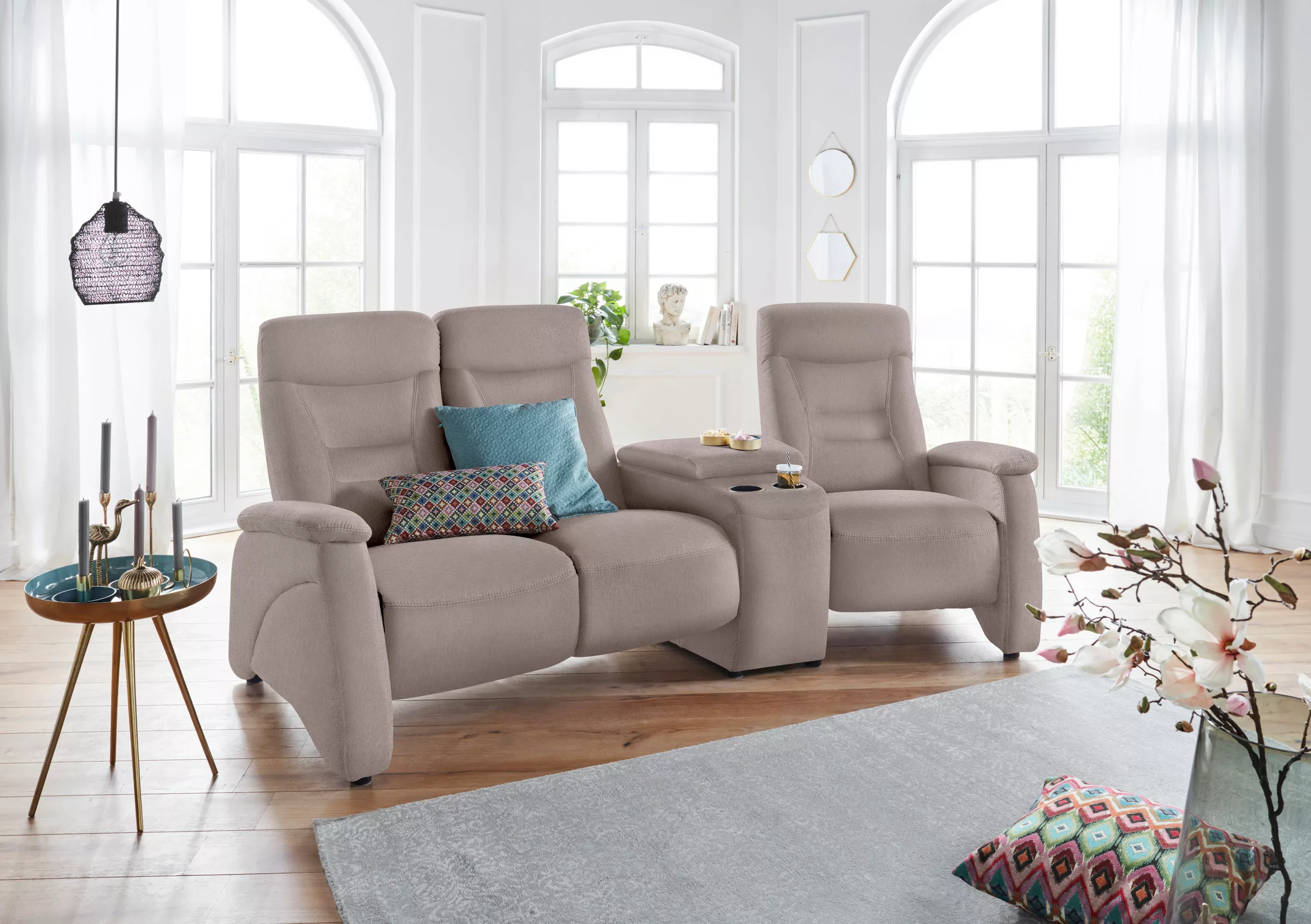 exxpo - sofa fashion 3-Sitzer Ascoli, Kinosofa mit hohem Sitzkomfort, beque günstig online kaufen