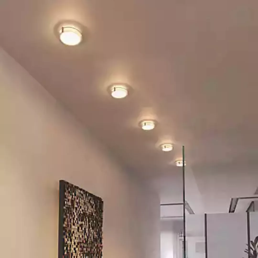 Top Light Paxx Deckenleuchte LED, schwarz matt/nickel matt - Linse klar günstig online kaufen