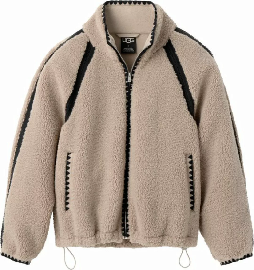 UGG Fleecejacke W NIKIA CROCHET UGGFLUFF JACKET mit Häkeldetail an Ärmelnäh günstig online kaufen