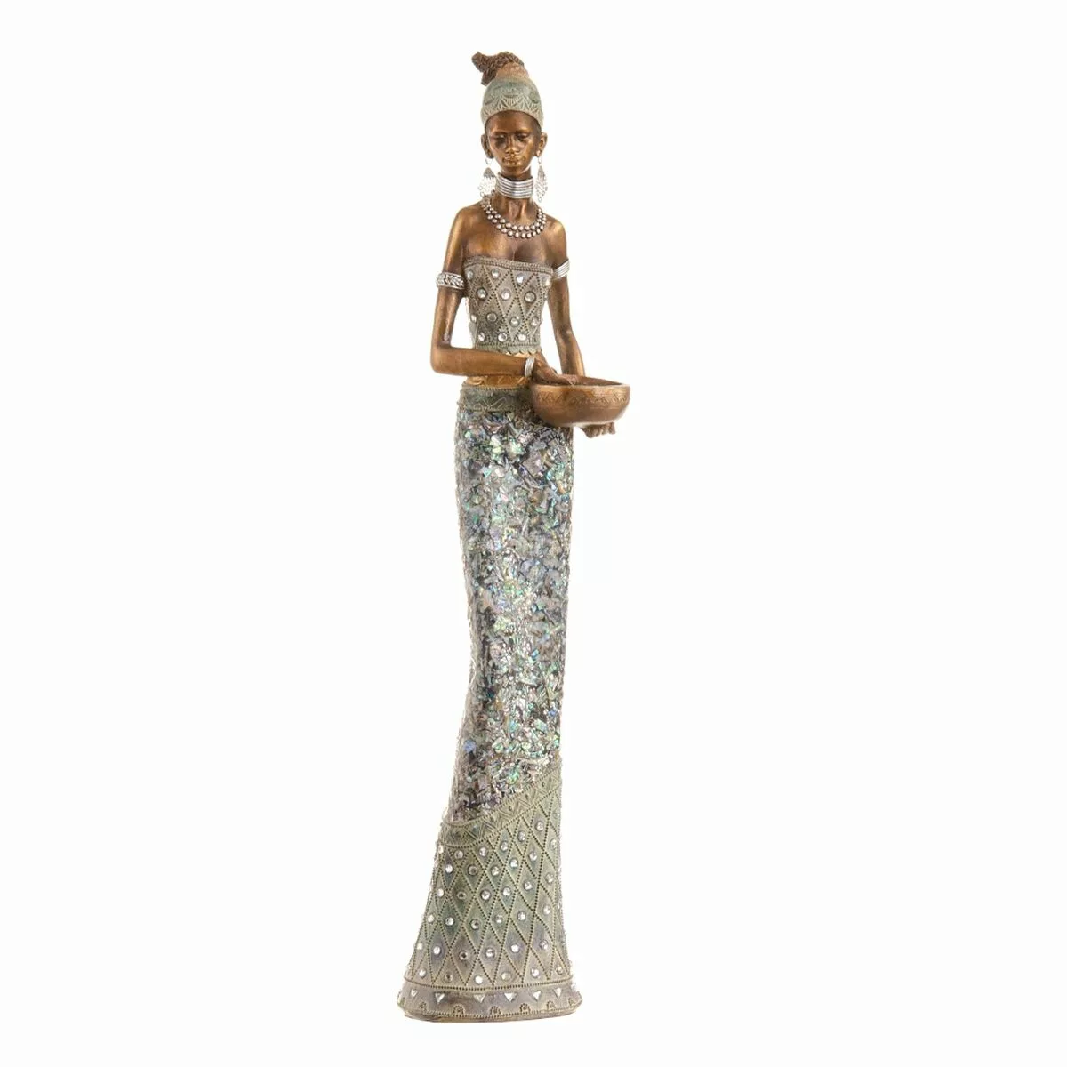 Deko-figur 14 X 12,5 X 54,5 Cm Afrikanerin günstig online kaufen