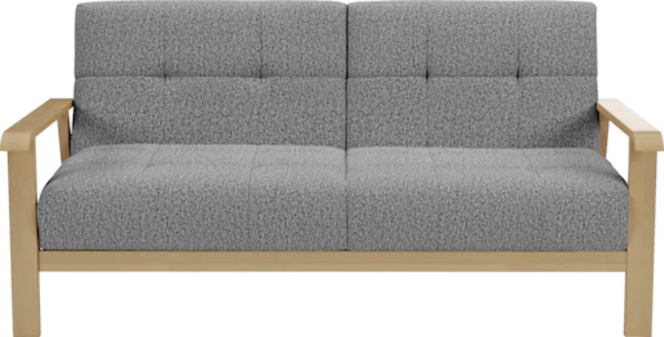 sit&more 2,5-Sitzer "Billund", Armlehnen aus eichefarbigem Buchenholz, vers günstig online kaufen