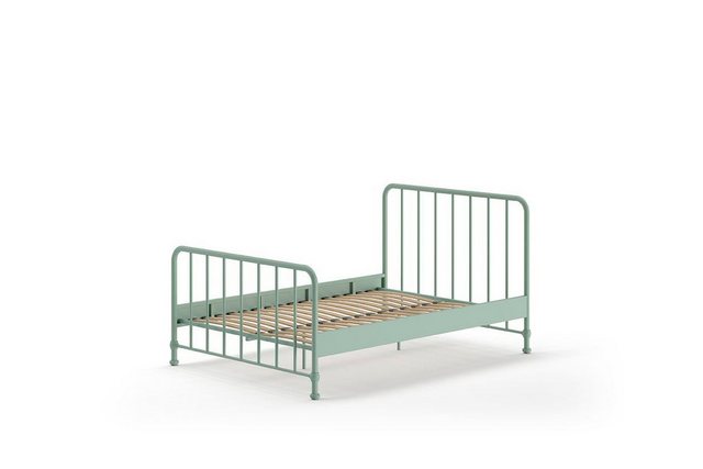 58 aufm Kessel Bettgestell Metallbett Kay 147x207x110 Einzelbett Metall Grü günstig online kaufen