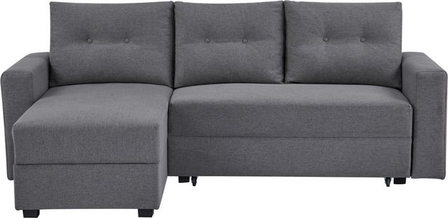 Home affaire Ecksofa TOFFEN, 217 cm, L-Form, mit Schlaffunktion u. Bettkast günstig online kaufen