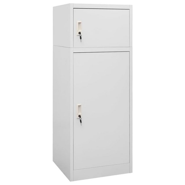 vidaXL Aktenschrank Sattelschrank Hellgrau 53x53x140 cm Stahl günstig online kaufen