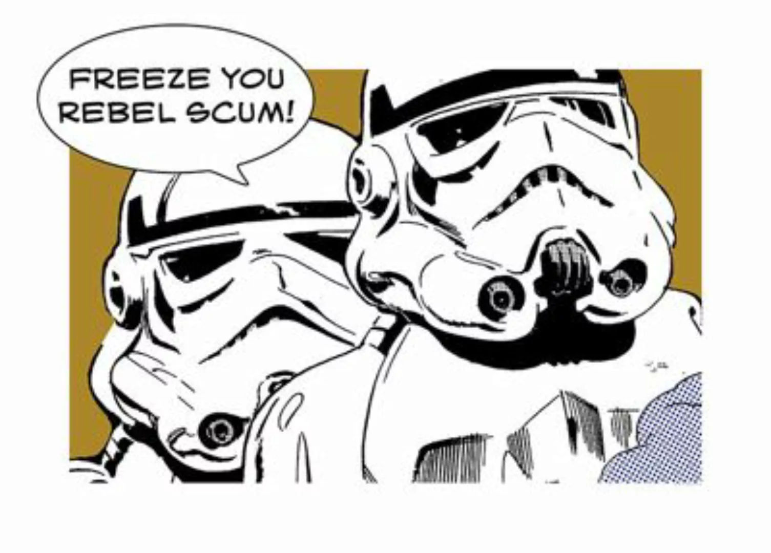 KOMAR Wandbild - Star Wars Classic Comic Quote Stormtrooper - Größe: 70 x 5 günstig online kaufen