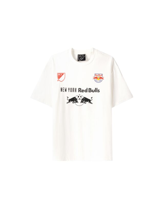 Bershka T-Shirt New York Red Bulls Im Boxy-Fit Mit Print Damen S Weiss günstig online kaufen