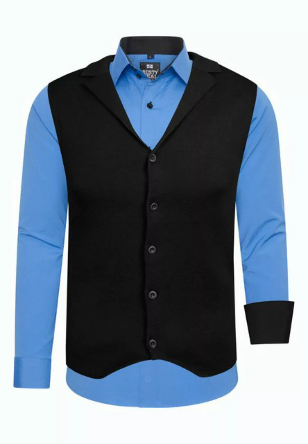 Rusty Neal Langarmhemd inklusive Langarmhemd und Weste günstig online kaufen