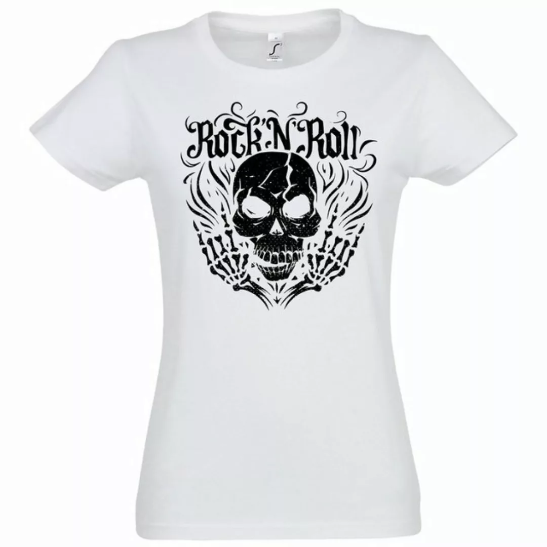 Youth Designz T-Shirt Skull Rock and Roll Damen Shirt im Fun-Look Mit modis günstig online kaufen