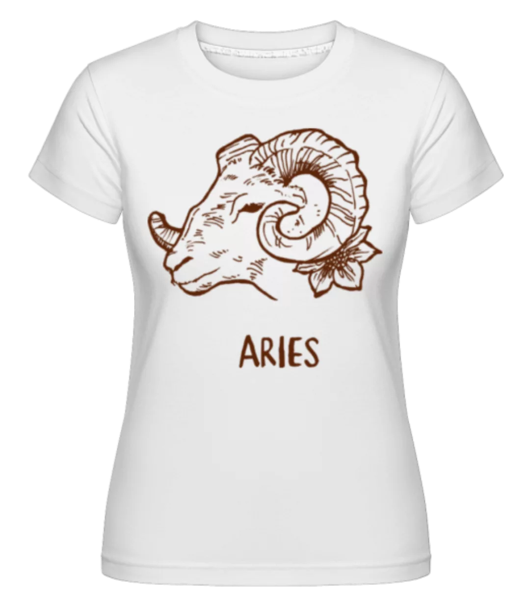 Scribble Style Zodiac Sign Aries · Shirtinator Frauen T-Shirt günstig online kaufen