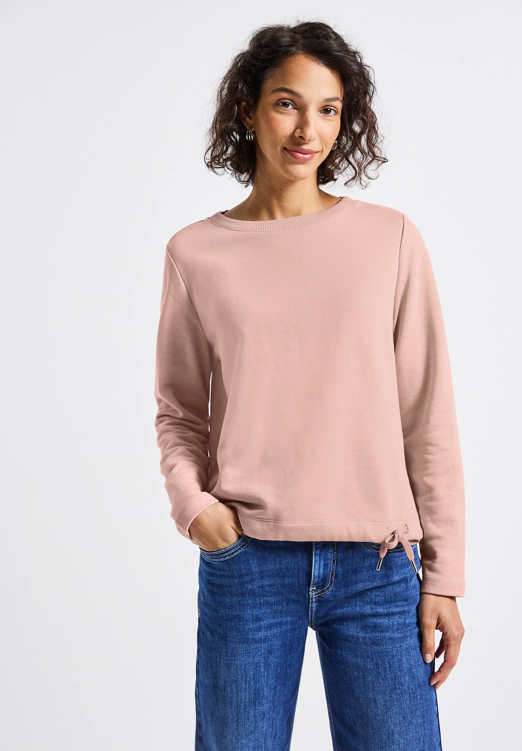 STREET ONE Sweatshirt, mit Tunnelzug am Saum günstig online kaufen