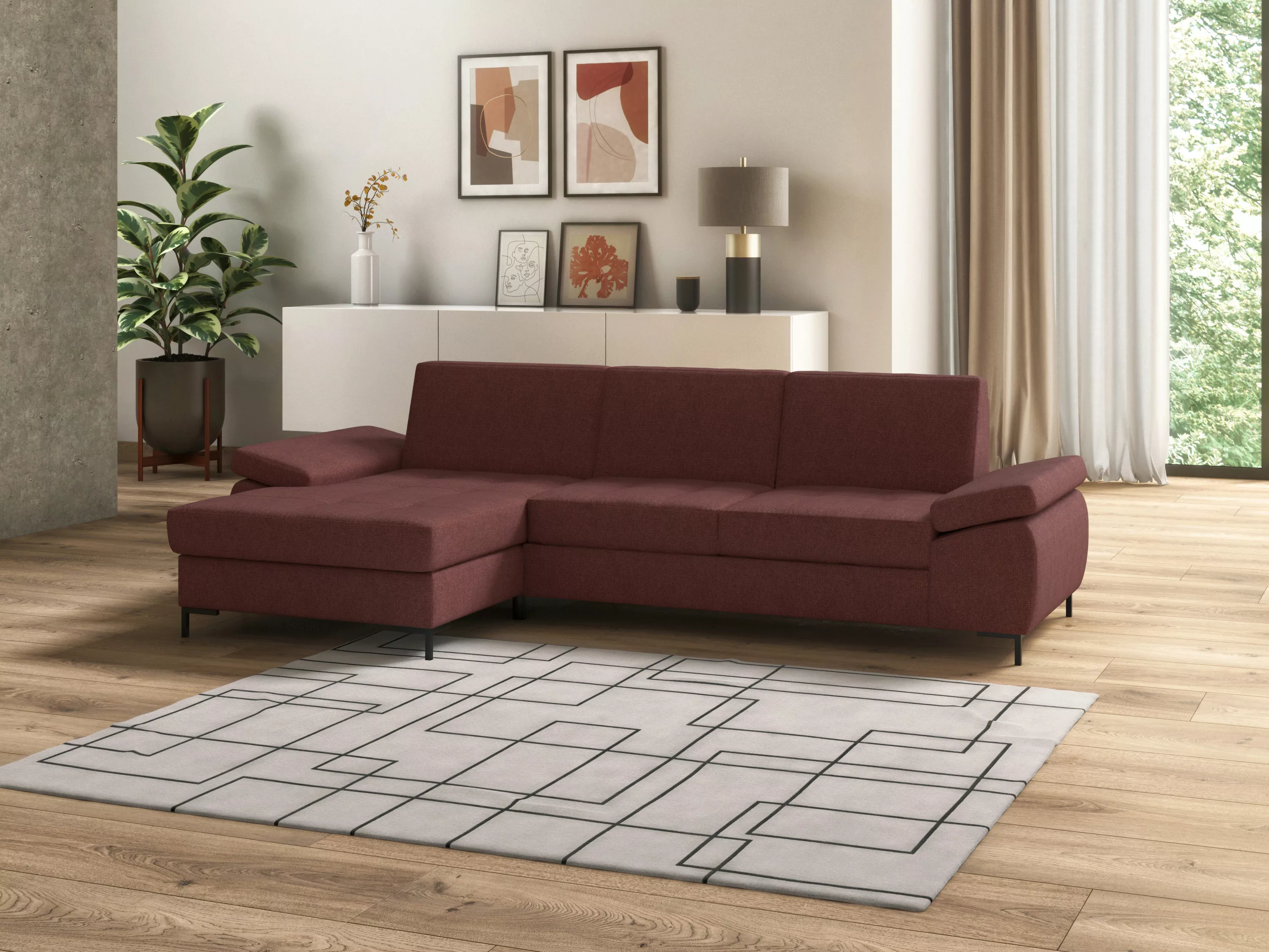 DOMO collection Ecksofa "Capelo, komfortabel, klare Linien zeichnen dieses günstig online kaufen