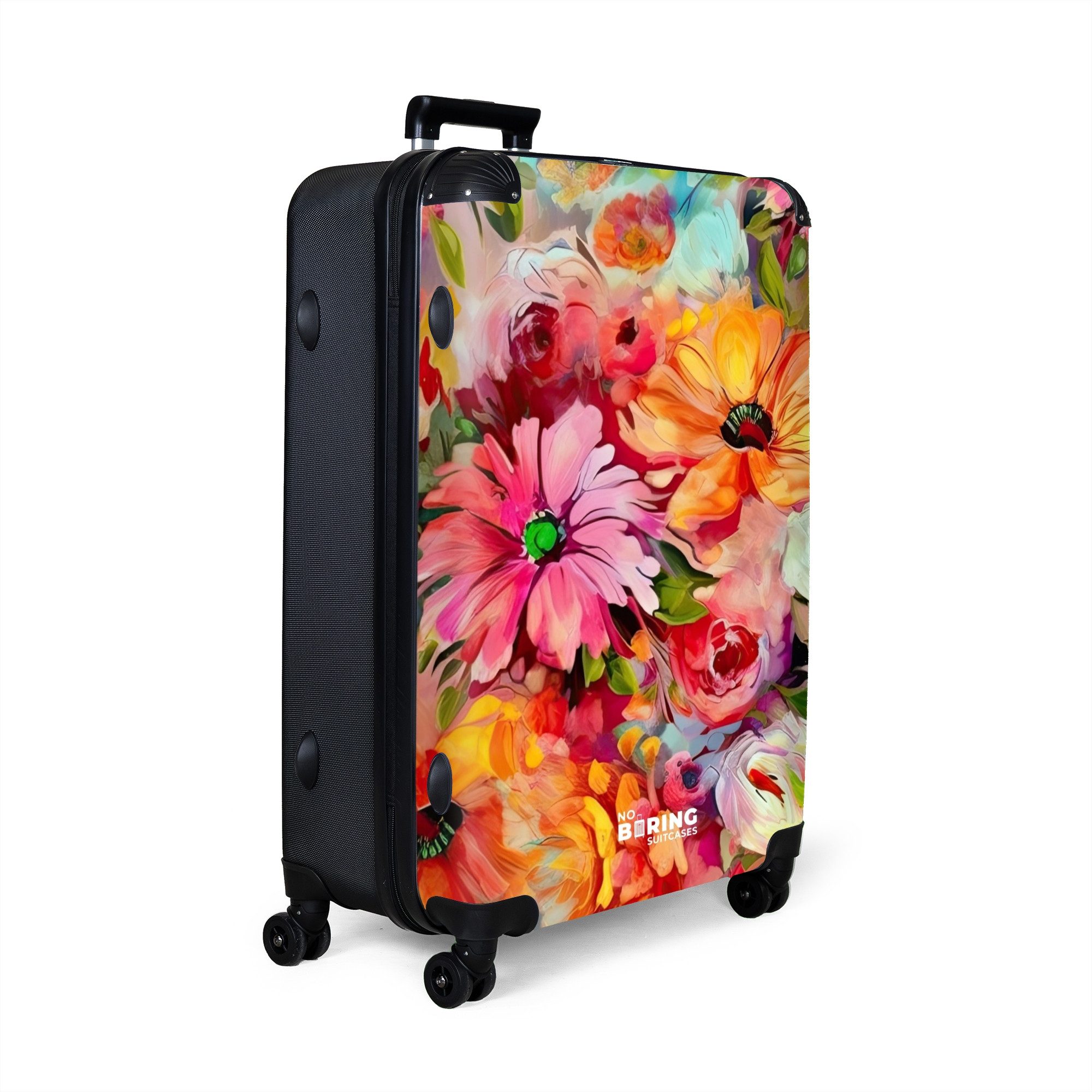 NoBoringSuitcases.com© Hartschalen-Trolley Blumen - Farbenfroh - günstig online kaufen
