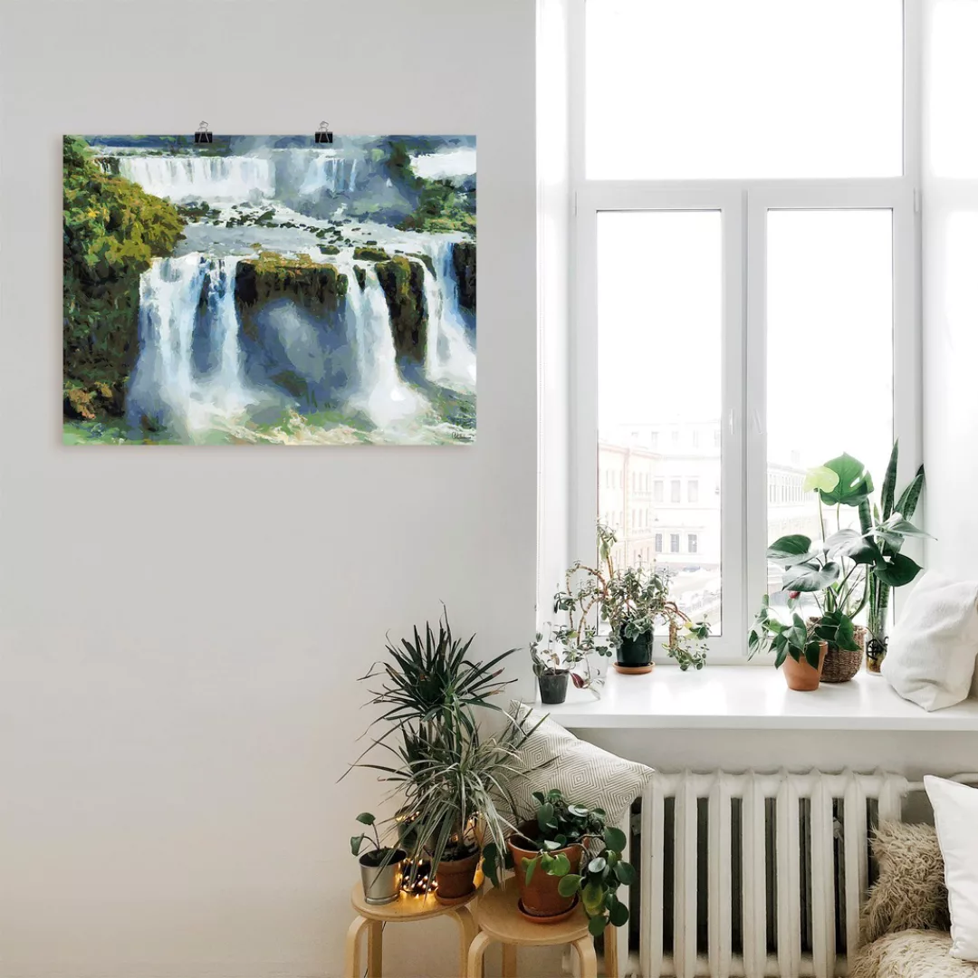 Artland Poster "Iguazu Wasserfälle IV", Wasserfallbilder, (1 St.), als Alub günstig online kaufen
