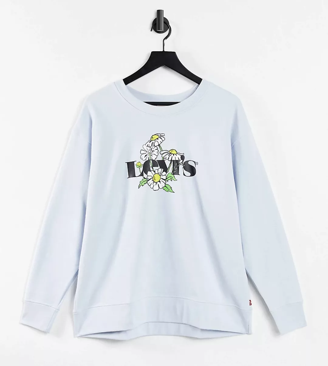 Levi's – Sweatshirt in Blau mit Grafiklogo günstig online kaufen