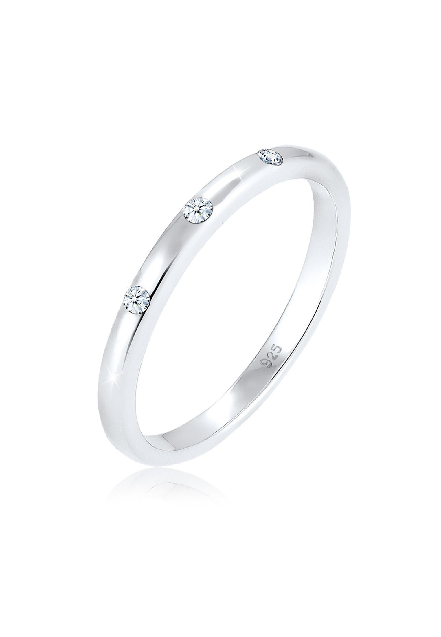 Elli DIAMONDS Verlobungsring Bandring Diamant (0.045 günstig online kaufen