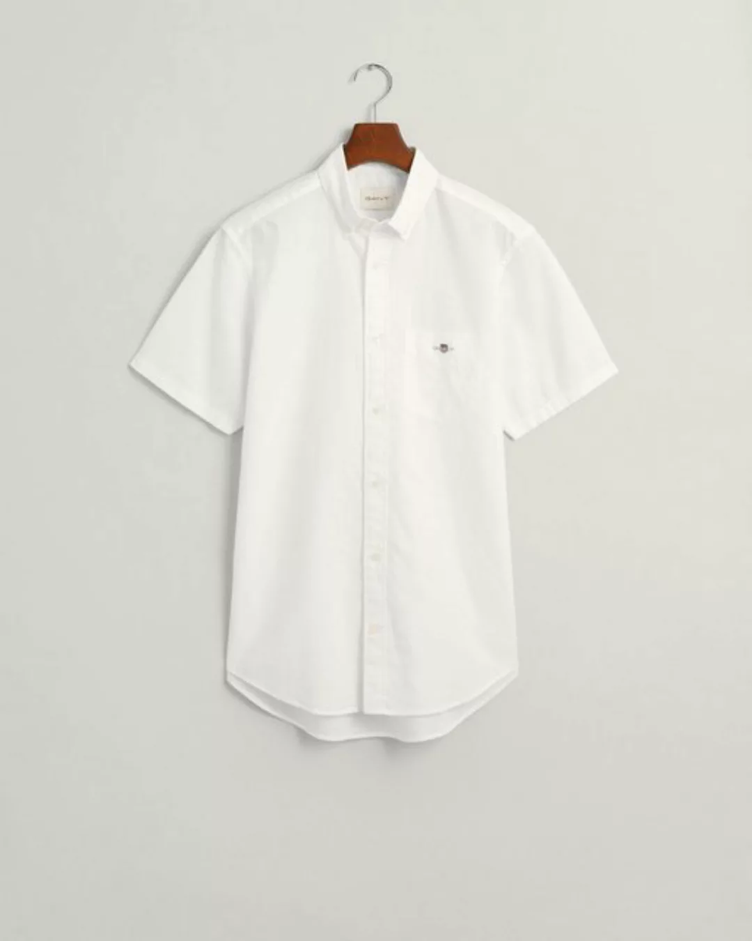 Gant Blusenshirt REG COTTON LINEN SS SHIRT, WHITE günstig online kaufen
