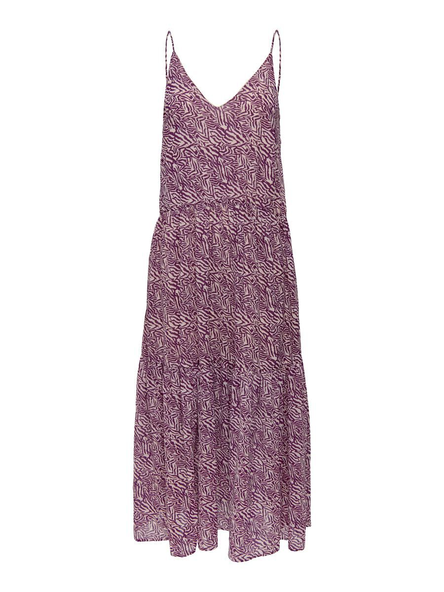 ONLY Kurzärmeliges Maxikleid Damen Violett günstig online kaufen