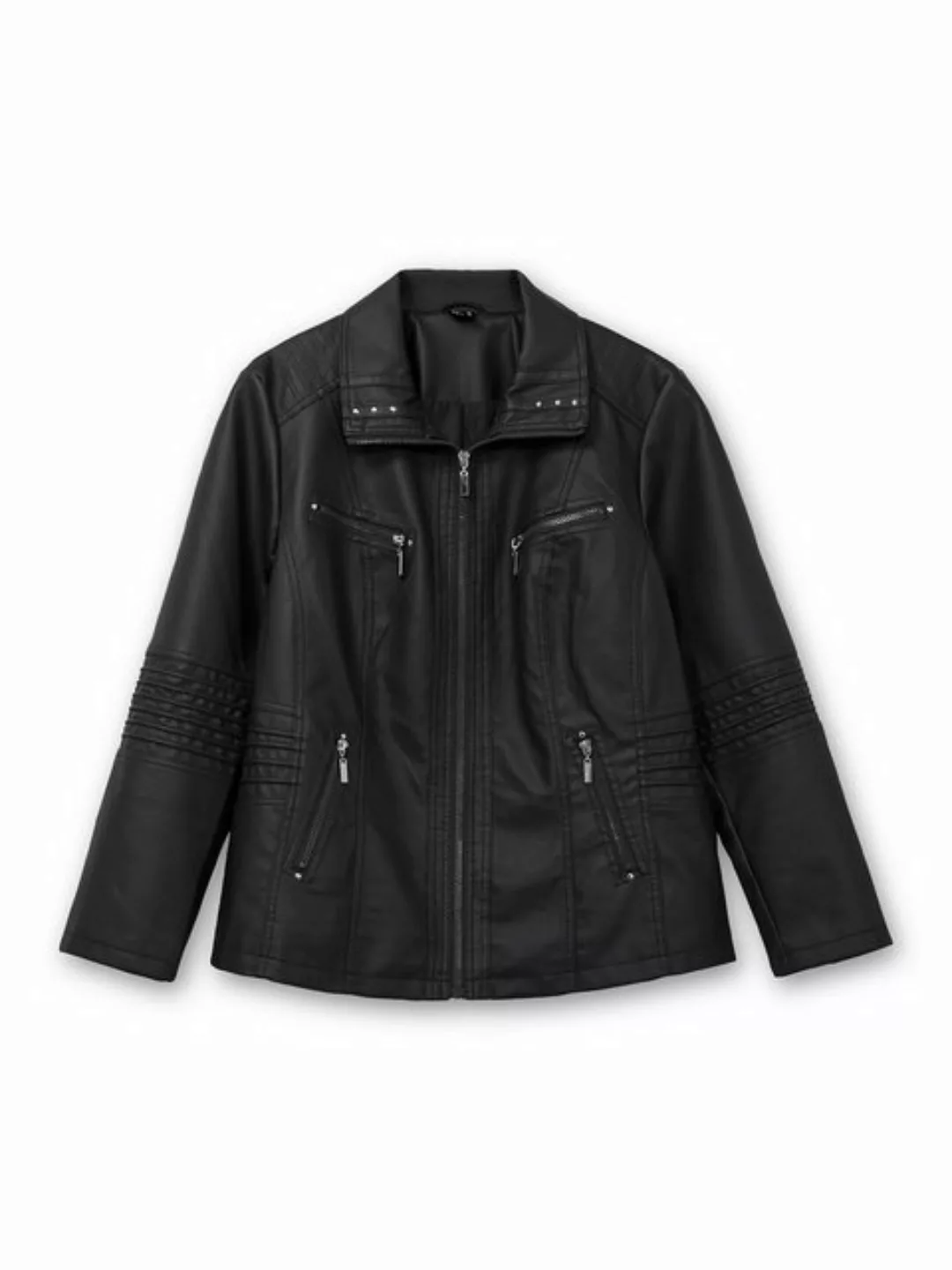 Sheego Lederimitatjacke Große Größen im Bikerlook günstig online kaufen